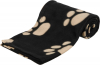 TRIXIE Hundedecke BARNEY Fleece 150x100cm schwarz/beige | für Allergiker geeigenet > 60° waschbar!