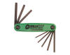 BONDHUS - GORILLA-GRIP - Schraubenzieher-Klapphalter TORX 8-Schlüsselgrößen: T6/T7/T8/T9/T15/T20/T25