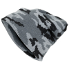 Strickmütze "Beanie" Tarn (Schwarz-Weiß-Grau) - Unigröße - fein gestrickt
