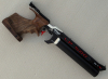 PRESSLUFTPISTOLE WALTHER LP500 EXPERT DESIGN ROT" MIT 1 X ALU-KARTUSCHE