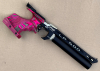 PRESSLUFTPISTOLE WALTHER LP500 EXPERT "PINK - GRIFF" - 2 X Alu- Kartusche