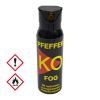 100ml Hochw. Pfefferspray K.O. FOG Sprühnebel – 11 % OC / 2,5 Mio. Scoville v. Ballistol - Abwehr