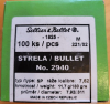 100 Stück S&B Sellier&Bellot Geschosse #2940/7,62/.303Brit.Dia.311/7,92-180grs/11,70g SP