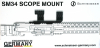 SCHMEISSER SM34 SCOPE MOUNT SM-34 Einteilige Zielfernrohrmontage AR15 AR10 Blockmontage Pica T6 Alu.