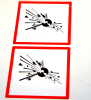 4 x GHS Symbol Aufkleber zur Lagerkennzeichnung EXPLOSIV (Aufbewahrungsort NC Schwarzpulver) 10x10cm