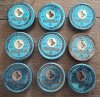 9 Dosen original DDR-Diabolos 4,5mm VEB Sprengstoffwerk Schönebeck