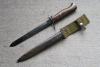 Norwegisches Krag Jörgensen Bajonett Seitengewehr M.1894 Wehrmacht Kongsberg mit Koppelschuh frühes