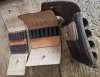 3x Patronen Etui / Munitionstasche Leder Vintage