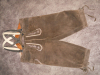 Lederhose mit Trägern Hirschleder