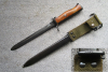 Norwegisches Krag Jörgensen Bajonett Seitengewehr M.1894 mit WaA-Abnahme Koppelschuh Wehrmacht Kongs