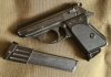 Selten Walther PPK 8mm PAK + verlängertes Magazin + 3 Holster Sammler Waffe Pistole