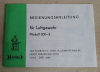 Modell 303-3 HAENEL Suhl Ernst Thälmann Werk original Bedienungsanleitung DDR Druck