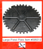 1x HORNADY #095312 CASE FEEDER PLATE LARGE PISTOL | AmmoPlant Hülsenzuführplatte 38 357 Mag 40 44 45