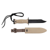 NEU US Navy Kampfmesser MK3 m. Plastikscheide (Nachbau) Khaki / Sandgelb