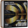 1.000 Zündhütchen FEDERAL Zünder S.P. Small Pistol #100 FED100 GM100M GOLD MATCH IPSC Revolver WEICH