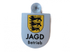 Autoschild JAGD Betrieb ALU Wappenschild Fahrzeugschild Jagdbetriebschild NEU