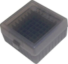 100er Patronenbox Munitionsbox von MTM mit Scharnier .17 .222 .223 Remimgton RS-100-16T Grau / KLAR