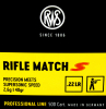 50 Stück / Schuss RWS .22 l.r. lfb KK Munition RIFLE MATCH S 40grs 2,6g LRN Blei Rundkopf 345 m/s