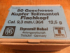 37 Stück Teilmantel Flachkopf Geschosse RWS .364 9,3 mm 12,5 g für 9,3x72R