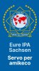 POLIZEI AUSWEIS Police Association Ausweis Mappe mit Originalem Metall Abzeichen Sachsen