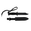 NEU US Navy Kampfmesser MK3 m. Plastikscheide (Nachbau) Schwarz