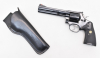 SMITH & WESSON Revolver Mod. 586 mit 6" Lauf Kal .357 Magnum Pachmayr Griff & Foster Lederholster