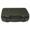 Pistolen-Koffer, Kunststoff, groß, innen 32x18x7,5cm, abschließbar, Schaumstoffeinsatz, Oliv