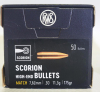 50 Stück NEUE RWS Geschosse SCORION Match Geschosse HP .30 / .308 - 175grs 11,3g Hohlspitz