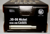 100 Stück NEUE RWS Hülsen .30-06 Spr RUAG HighEndCases Wiederladehülsen> NICKEL! 100er Pack #2416993