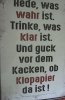 Blechschild 20x30 cm Klopapier