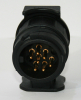 1 x PKW Anhänger Trailer Strom Elektrik Stecker Adapter: 13/7pol von PKW NEU 13 polig > Alt 7 polig