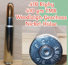 .416 RIGBY, Woodleigh 410gr Teilmantel, Deko-Patrone
