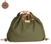 Traditioneller GEBIRGS JAGDRUCKSACK Canvas grün 100% Baumwolle wasserfest Leder 33L 55x65cm 0,9kg
