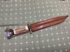 1 Bowi Messer „Anton Wingen Othello Solingen mit Sägerücken Klinge 21cm