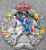 Reservisten-Relief Medaillon 1. Bad. Leib-Dragoner-Reg. Nr. 20 (1870/71) - Zinn/Guss Dinzky