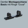 Dentler Montageschiene Basis mit passenden Ringen "Dural" Neu