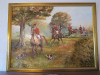 Otto Schmethüsen, Jagdgemälde „Parforcejagd - Pferde - Reiter“ 87x66cm