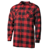 Holzfällerhemd Gr. L Rot - Schwarz / Karohemd Flanellhemd