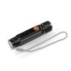 MAXXMEE Mini-Taschenlampe wiederaufladbar Schwarz mit zuschaltbarer Arbeitsleuchte und Magnet