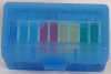 50er MTM -CASE-GARD- Patronen-Box - blau-klar - #RS-50-24