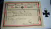 ORIGINAL 1 WK Eisernes Kreuz 2. Klasse EKII 1914 MIT SCHÖNER VERLEIHUNGSURKUNDE