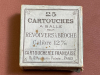 25 Schuss 12-mm-Stiftfeuerpatronen (Lefaucheux-Patronen) in der Originalverpackung