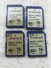 4 Stück SD-Karte SDHC Intenso 16GB