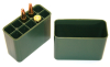 MEGALINE 10er Munitionsbox AmmoBox Patronenbox Grün für große Kaliber "JÄGERBOX" 2 x 80x34x63mm NEU