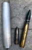 Sammlung amerikanischer 20mm- und 37mm-Munition WK2 DEKO