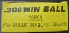 200 Schuss Norinco .308 Win. 7,62 x 51 FMJ 147gr.