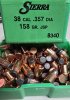 100St. Sierra .357 - 158gr. JSP Geschosse