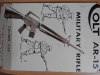 Blech-Werbeschild der Fa. Colt für AR-15