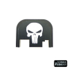 Glock Pistolen Abschlussplatte Backplate Endplate Punisher gelasert gen 1-5 17 19 20 21 22 33 43
