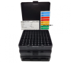 100er Patronenbox .45 .40 10mm MTM CASE-GARD P-100-45-40 schwarz mit Scharnier NEU